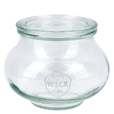 Bild 560ml Schmuckglas mit Glasdeckel WECK RR80
