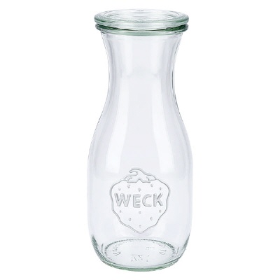Bild 530ml Saftflasche mit Glasdeckel WECK RR60