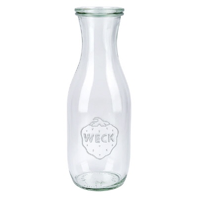 Bild 1062ml Saftflasche mit Glasdeckel WECK RR60
