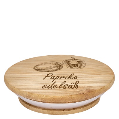 Bild Holzdeckel "Paprika edelsüss" für WECK RR60