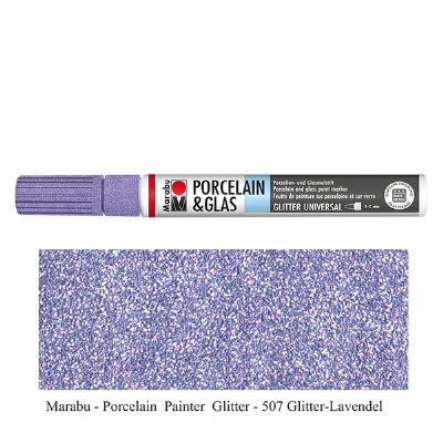 Bild Malstift Glitter-Lavendel 1-2mm für Glas/Porzellan