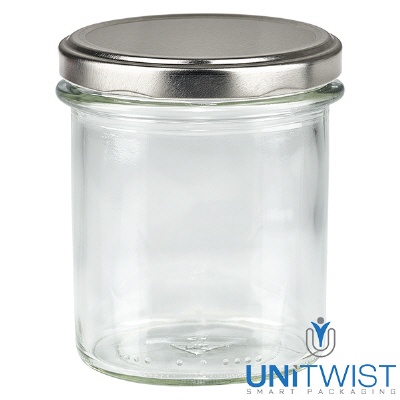 Bild 350ml Sturzglas mit BasicSeal Deckel silber UNiTWIST